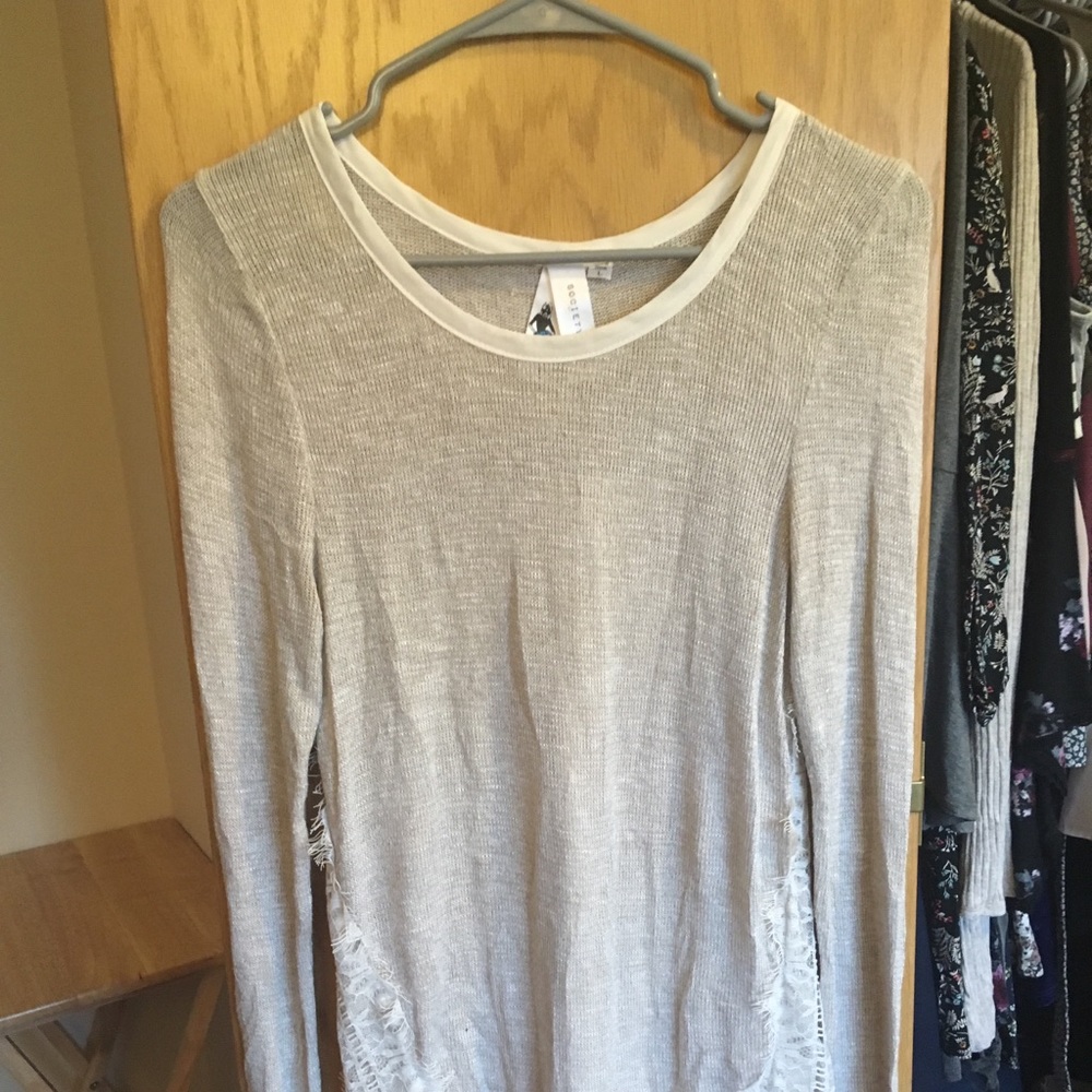 Sweater with Lace
